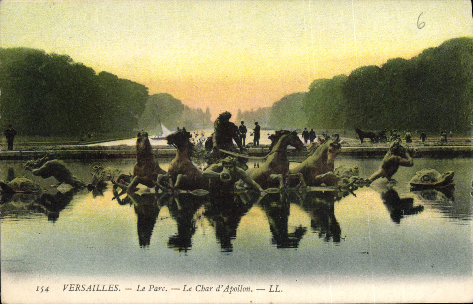 CPA Versailles Le Parc le Char d'Apollon 