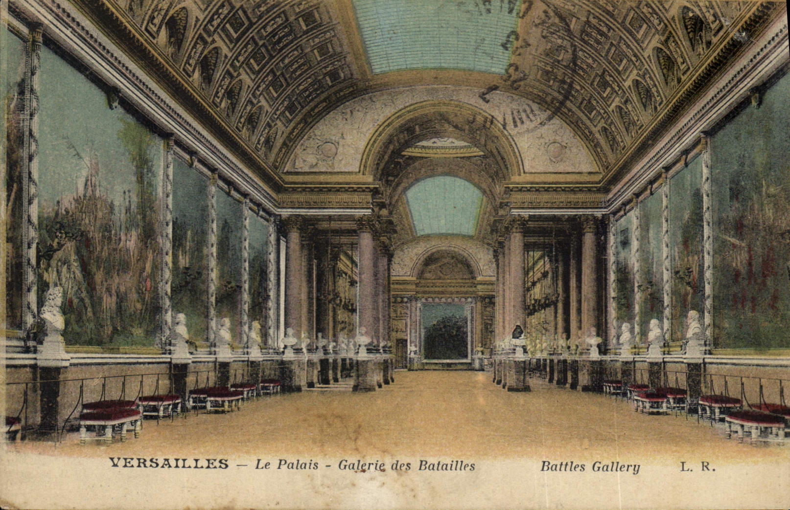 CPA Versailles Le Palais Galerie des Batailles 