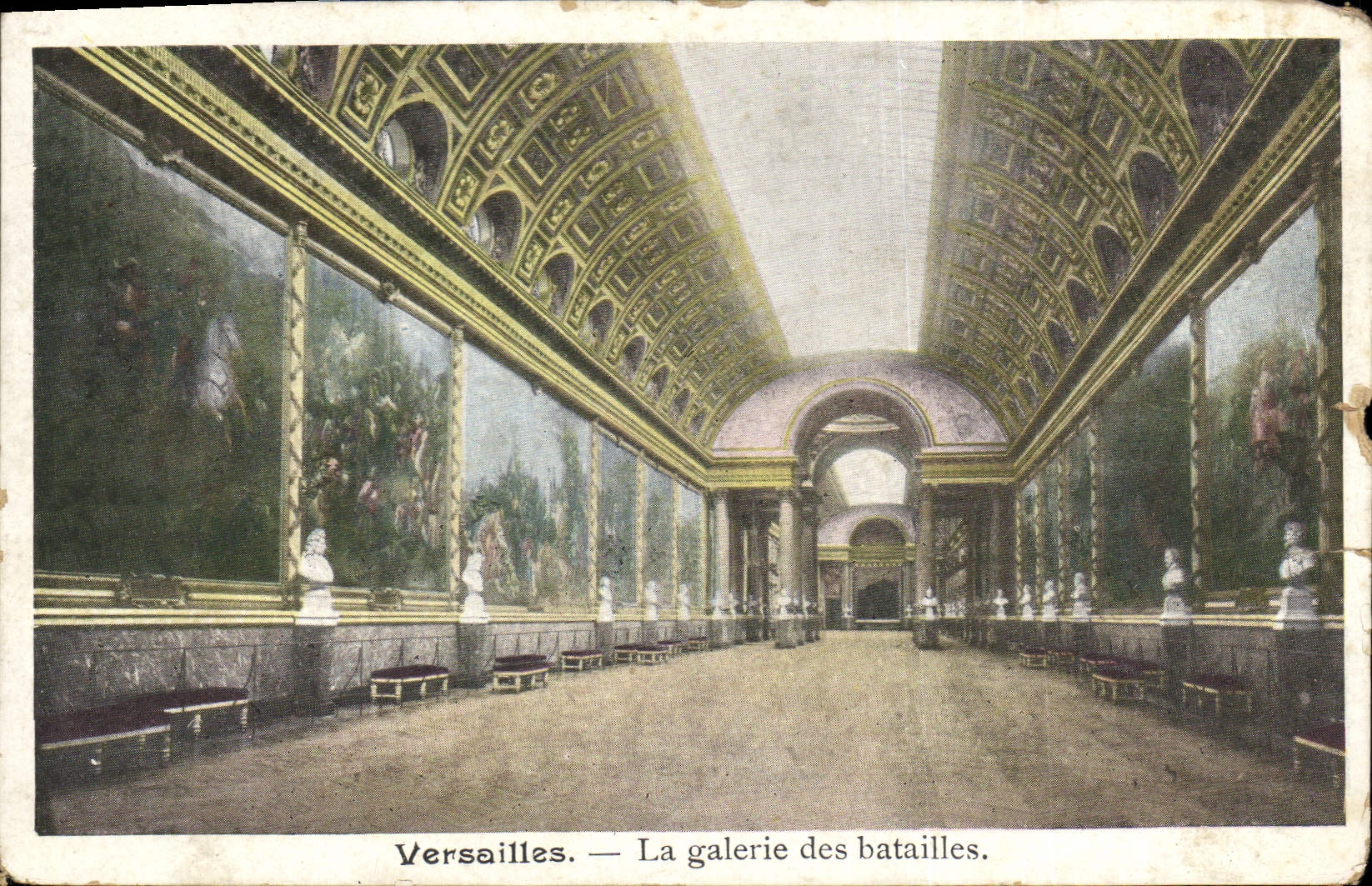 CPA Versailles la galerie des batailles 