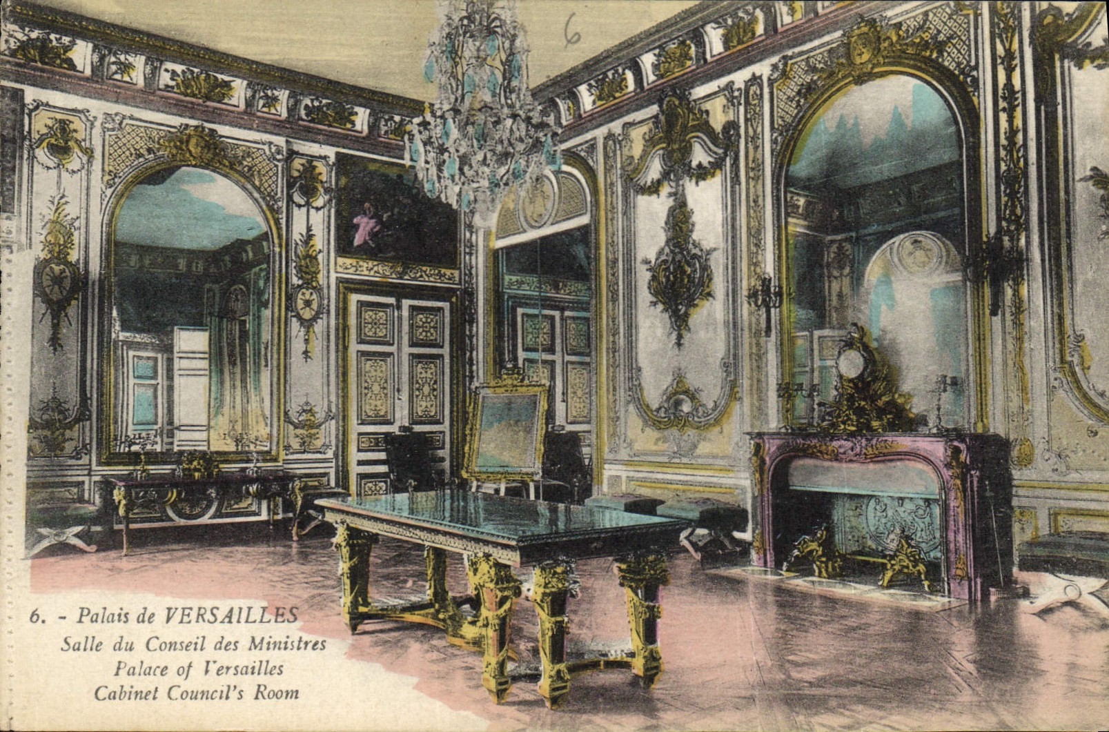 CPA Palais de Versailles Salle du Conseil des Ministres