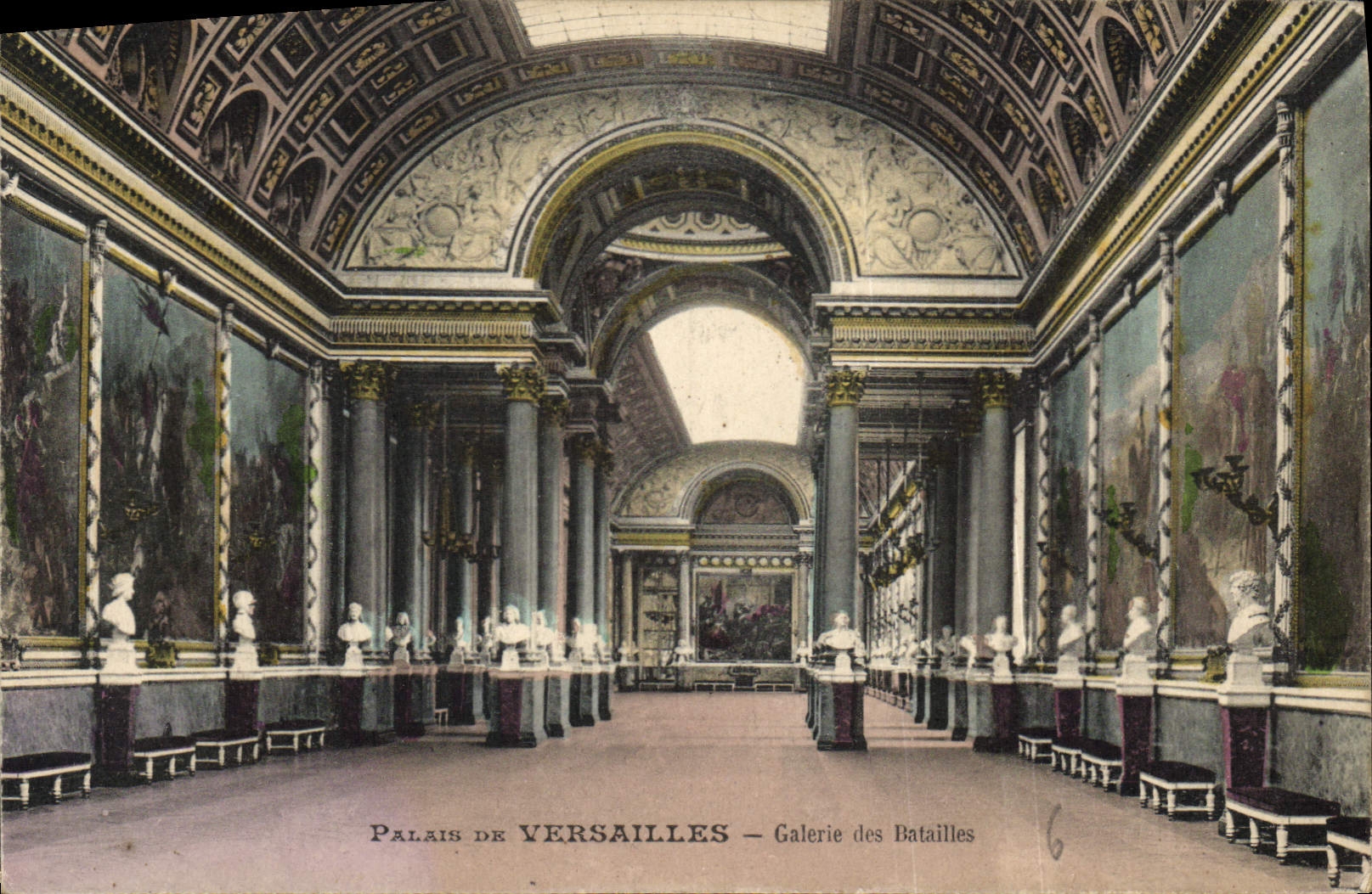 CPA Palais de Versailles Galerie des Batailles 