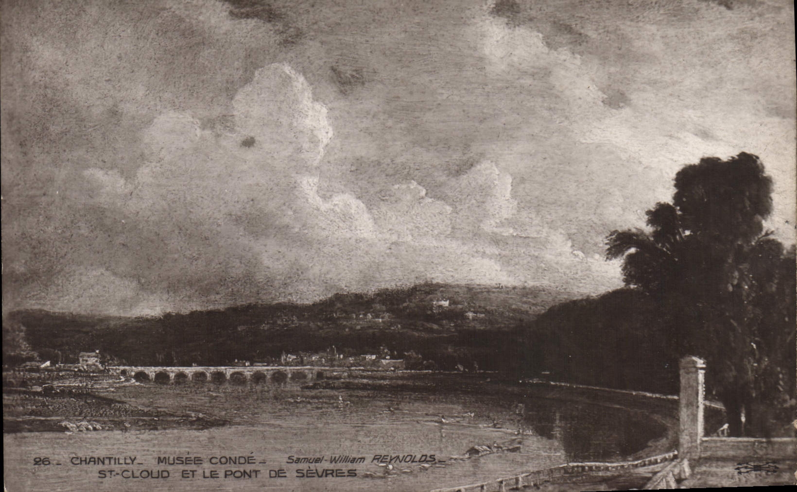 CPA Chantilly Musee Conde St Cloud et le Pont de Sevres 