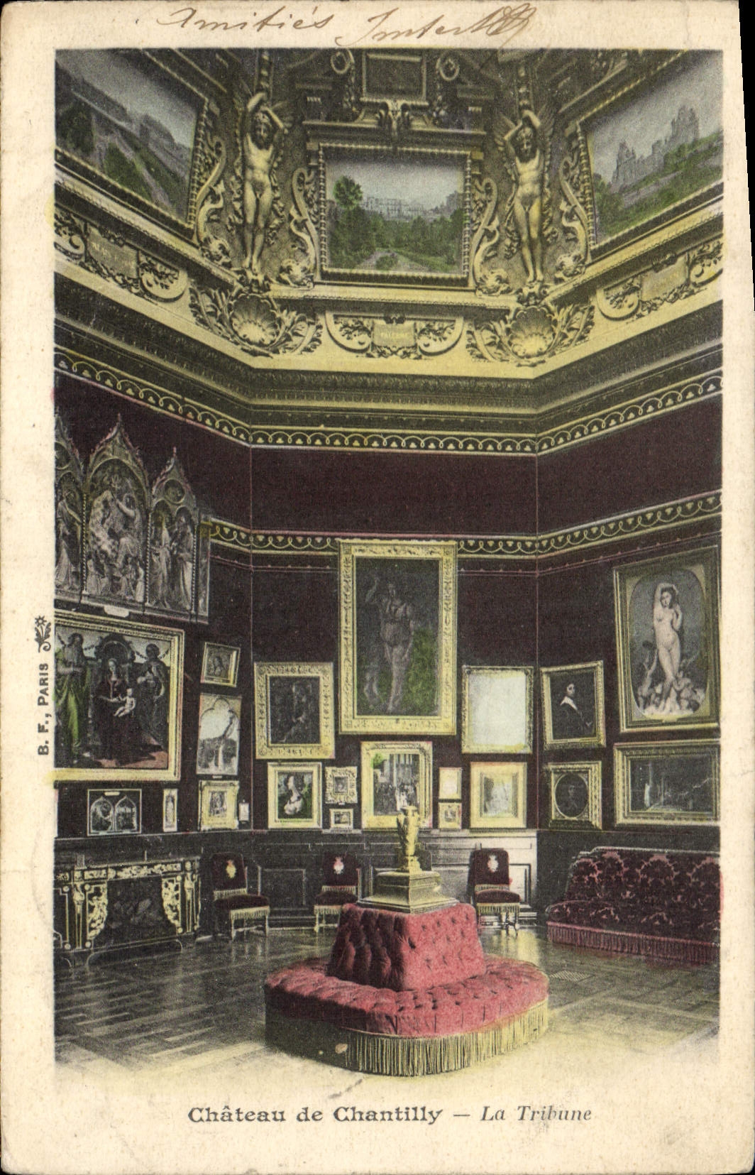 CPA Chateau de Chantilly La Tribune 