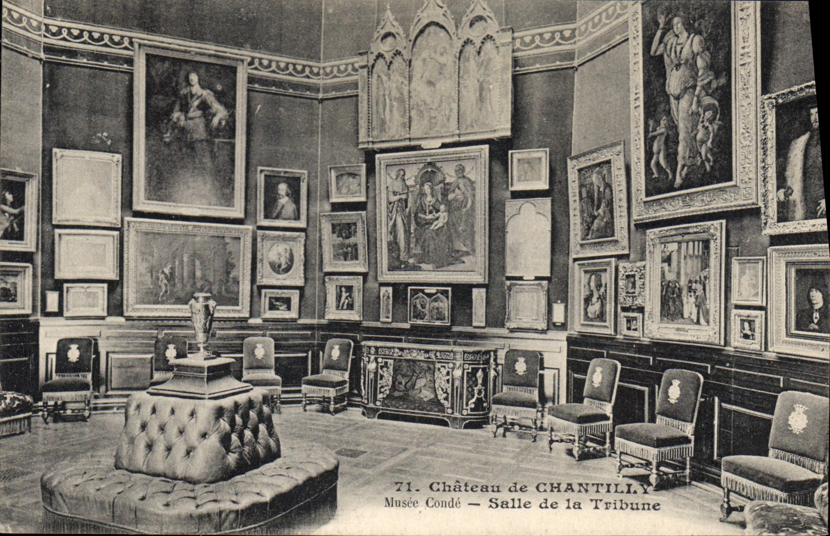 CPA Chateau de Chantilly Musee Conde Salle de la Tribune 