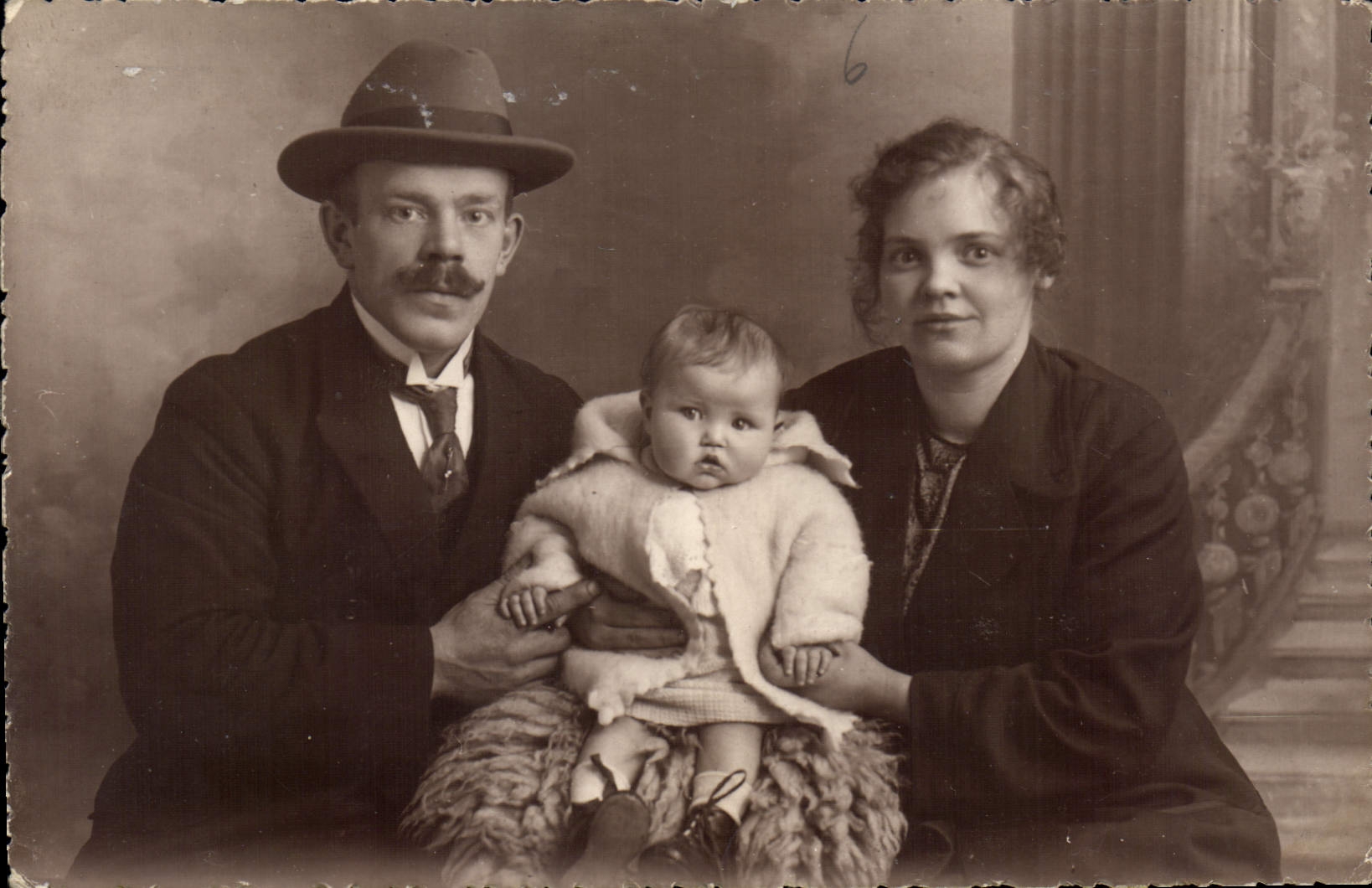 CARTE PHOTO Femme Enfant