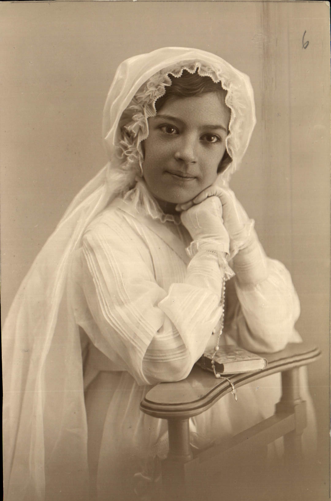 CARTE PHOTO Enfant Communiante