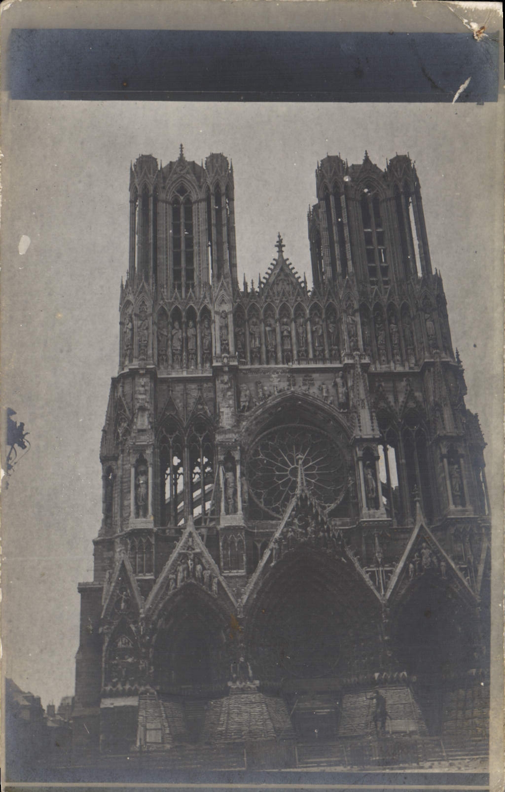 CARTE PHOTO Reims Cathedrale