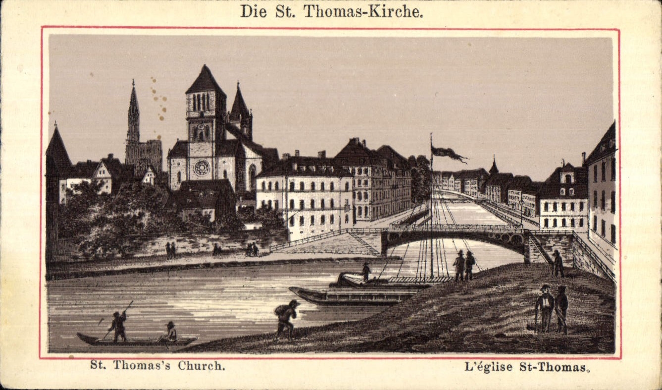 CPA L'Eglise St Thomas Strasbourg
