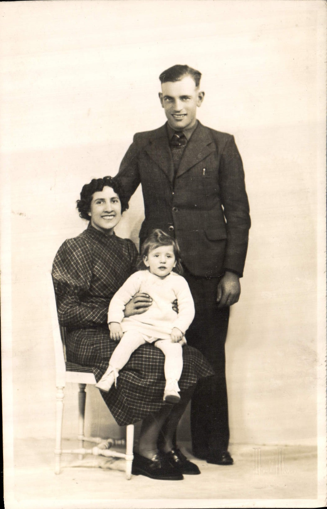 CARTE PHOTO Femme Enfant