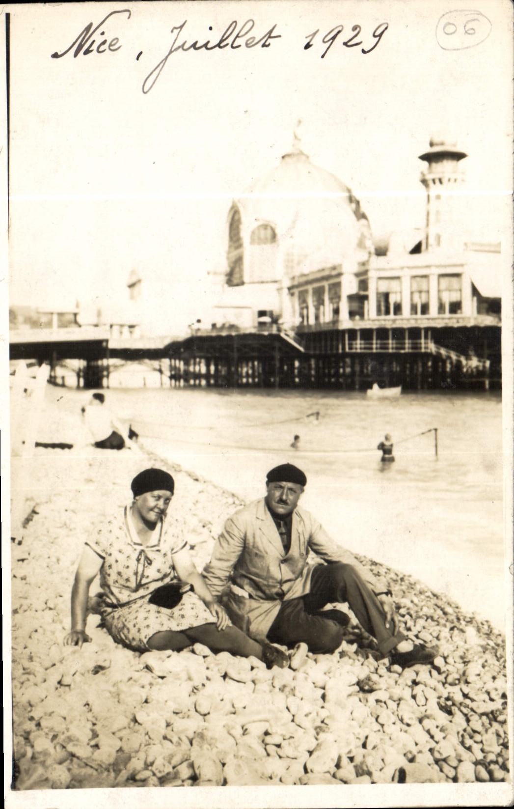 CARTE PHOTO Nice Juillet 1929