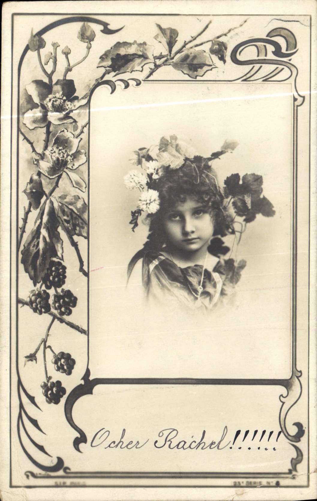 CPA Fantaisie Enfant Fleurs