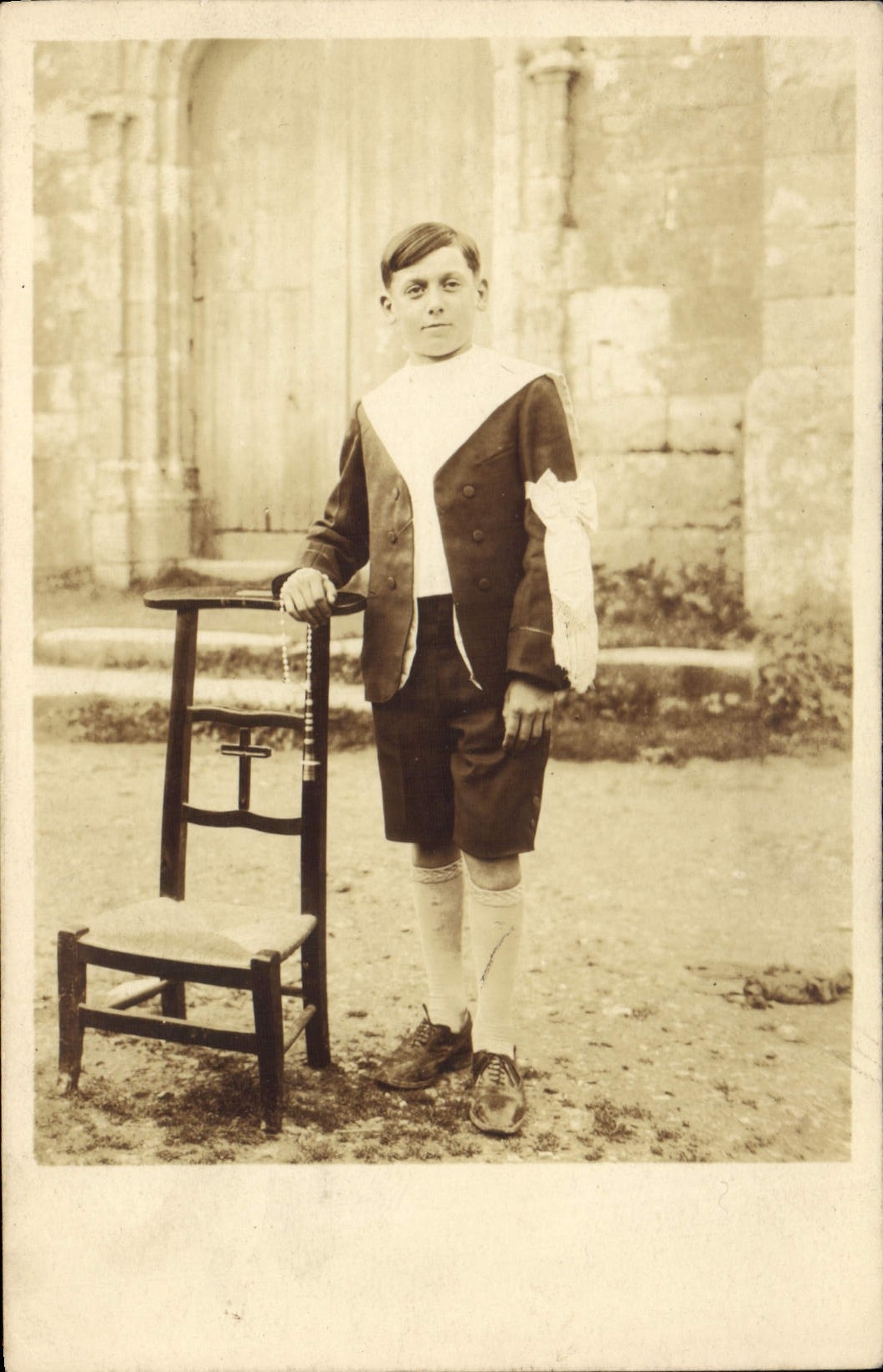 CARTE PHOTO Enfant Communiant