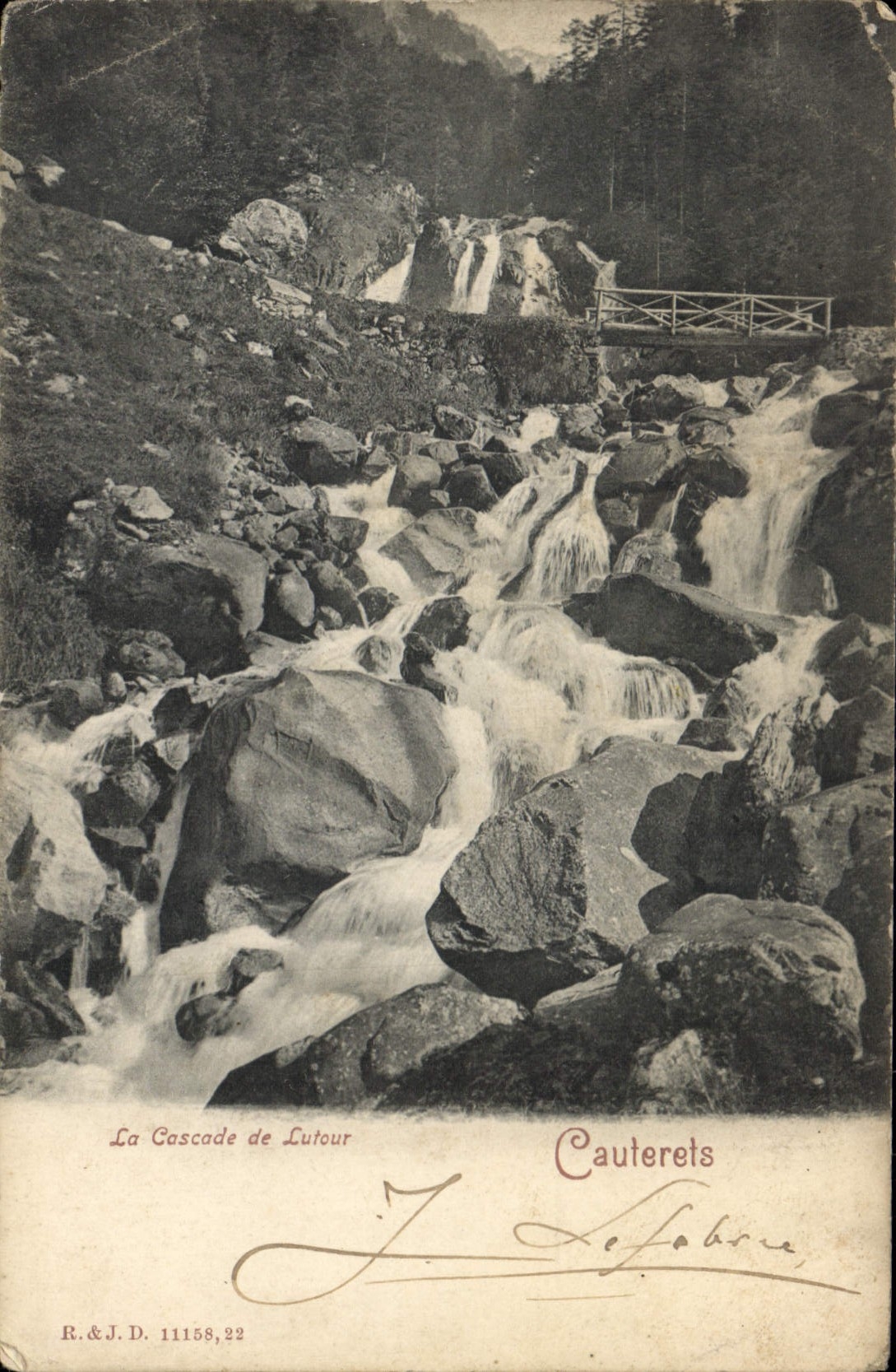 CPA La Cascade de Lutour Cauterets 