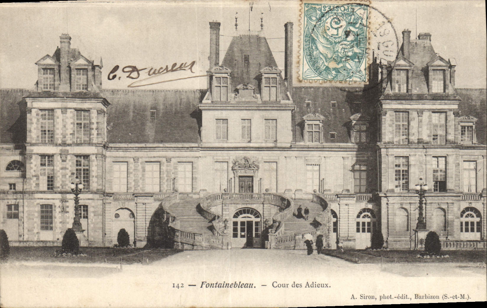 CPA Fontainebleau Cour des Adieux 
