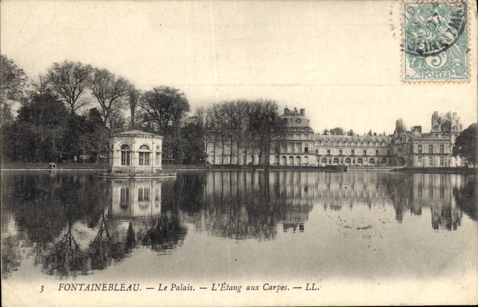 CPA Fontainebleau Le Palais L'Etang aux Carpes 