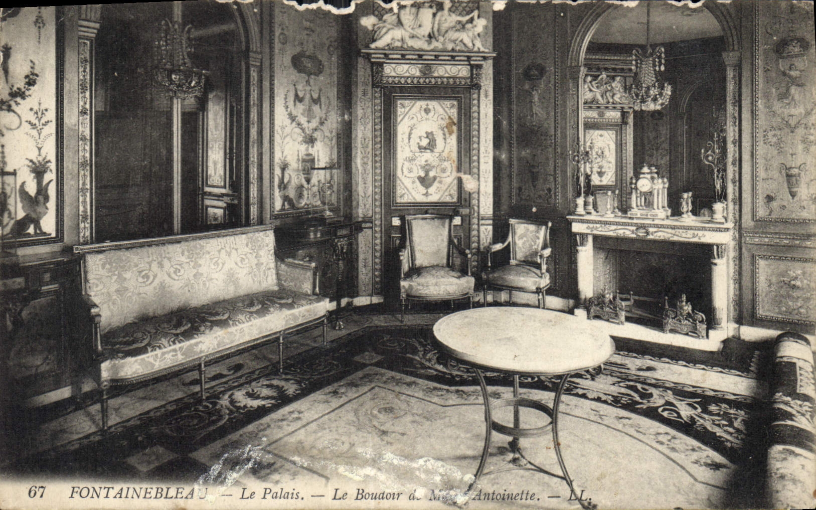 CPA Fontainebleau Le Palais Le Boudoir de Marie Antoinette 