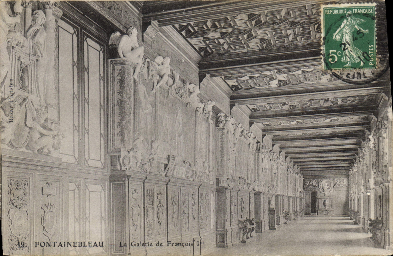 CPA Fontainebleau La Galerie de Francois 