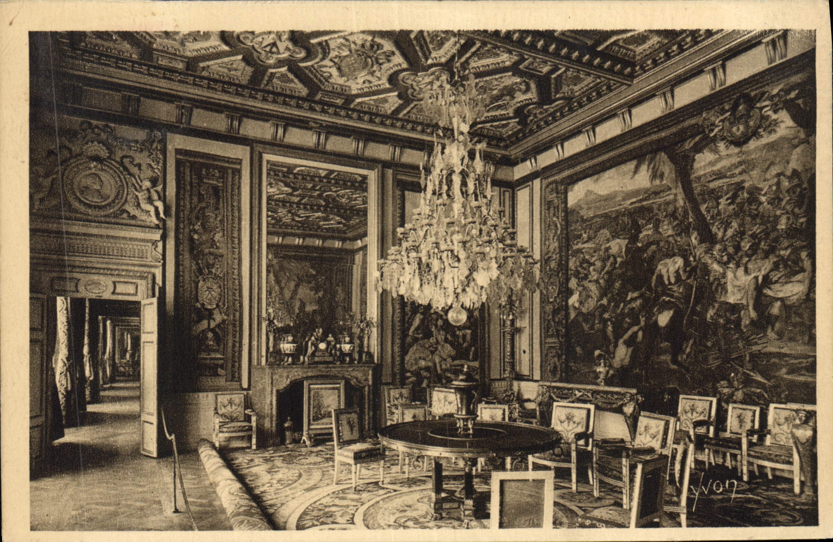 CPA Palais de Fontainebleau Salon du Pape 