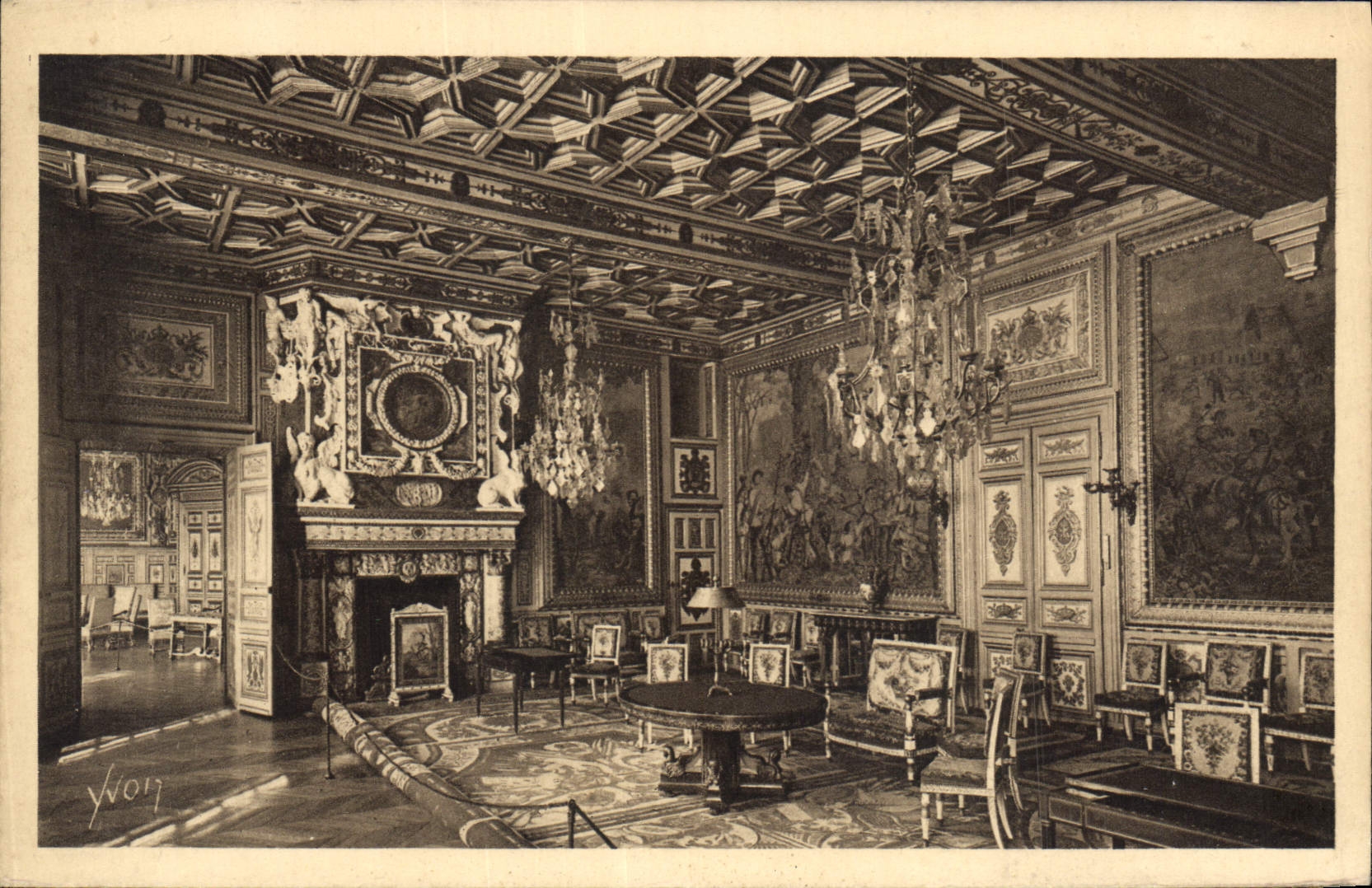 CPA Palais de Fontainebleau S et M Salon de Francois 