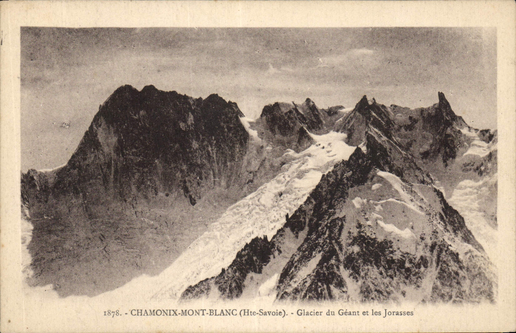 CPA Chamonix Mont Blanc Hte Savoie Glacier du Geant et les Jorasses 