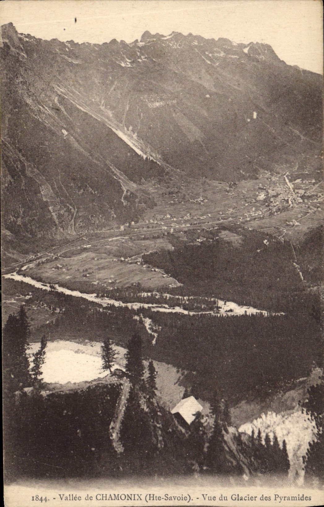 CPA Vallee de Chamonix Hte Savoie Vue du Galacier des Pyramides 