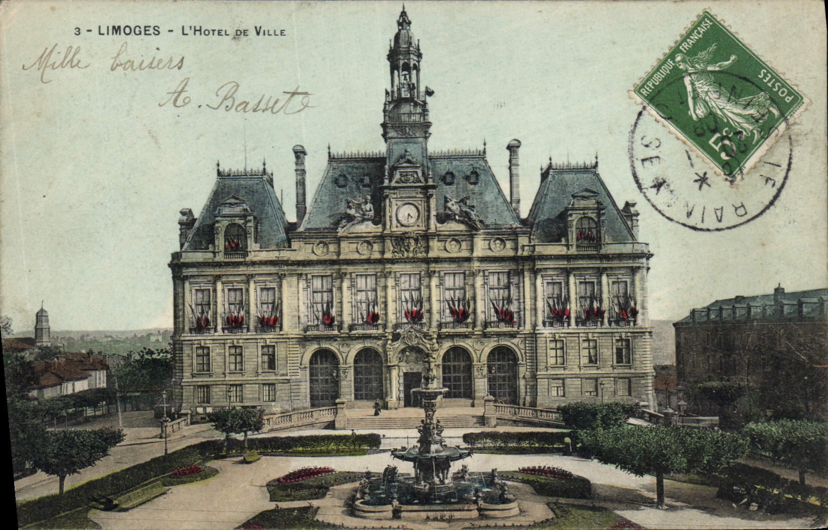 CPA Limoges L'Hotel de Ville 