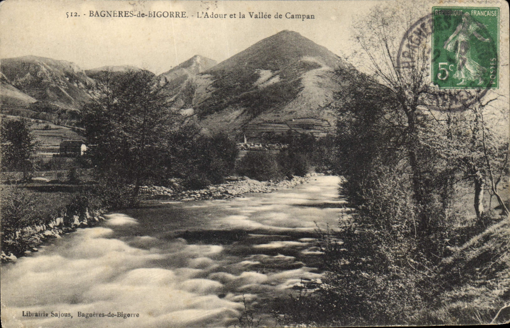 CPA Bagneres de Bigorre L'Adour et la Vallee de Campan