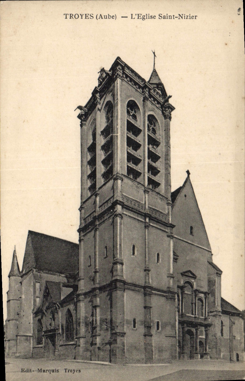 CPA Troyes Aube L'Eglise Saint Nizier 