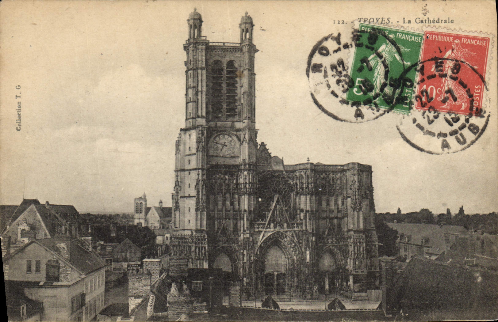 CPA Troyes La Cathedrale 
