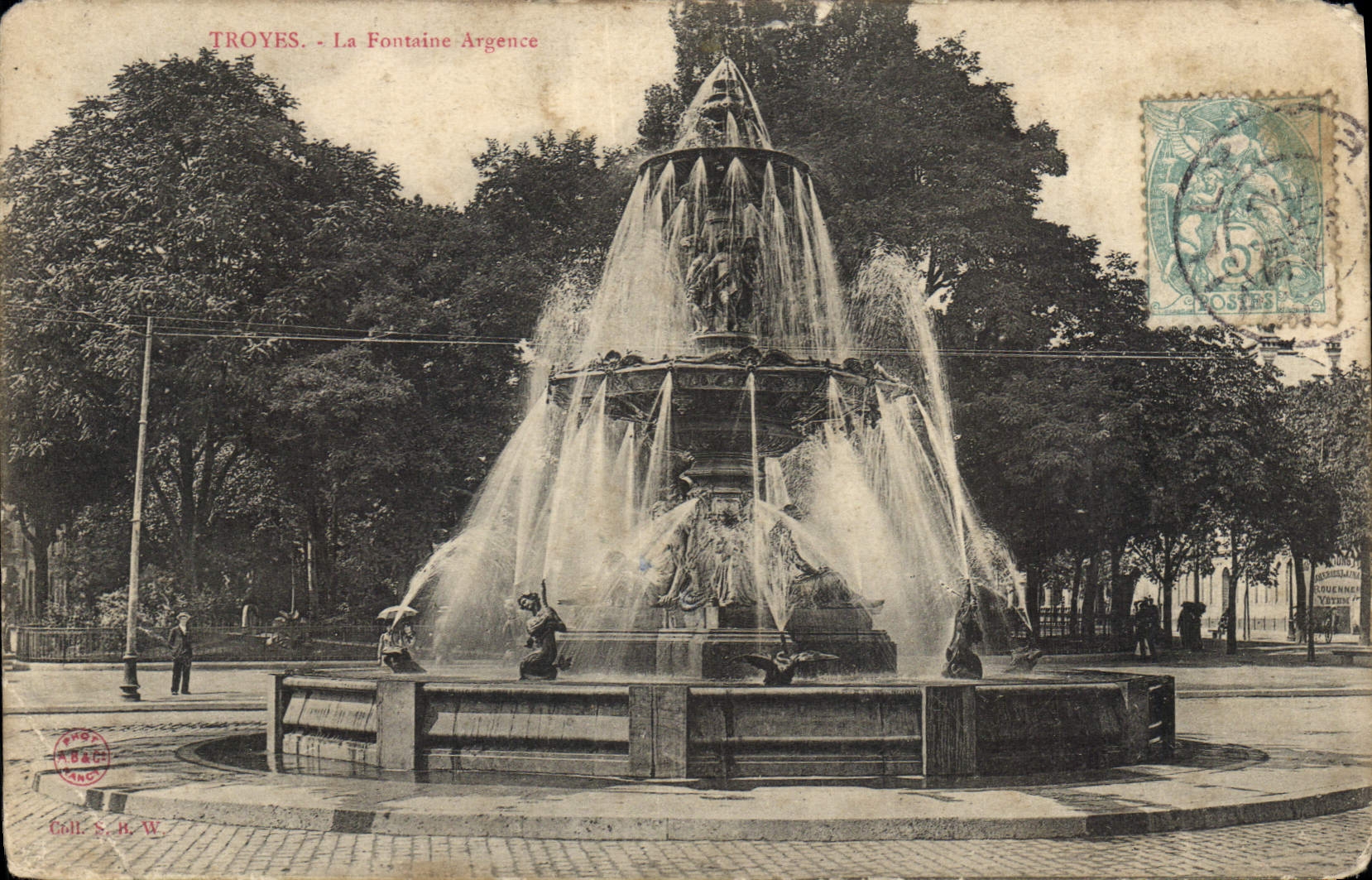 CPA Troyes La Fontaine Argence 