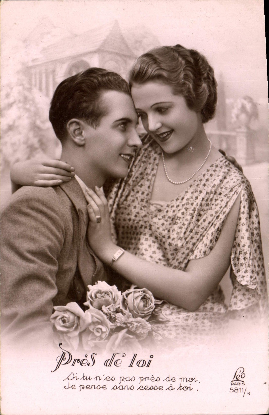 CPA Pres de toi Si tu n'es pas pres de moi Femme