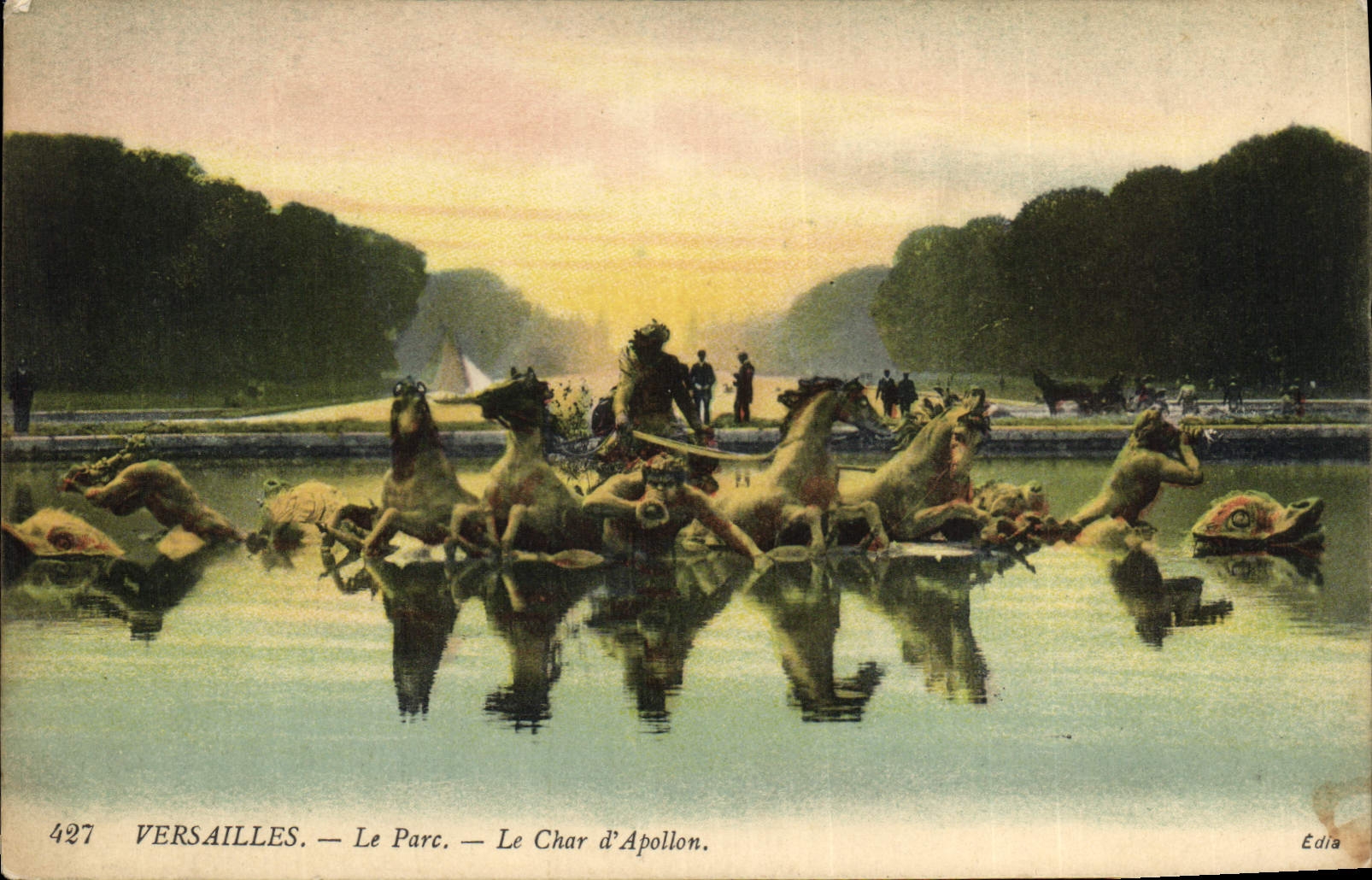 CPA Versailles Le Parc Le Char d'Apollon 