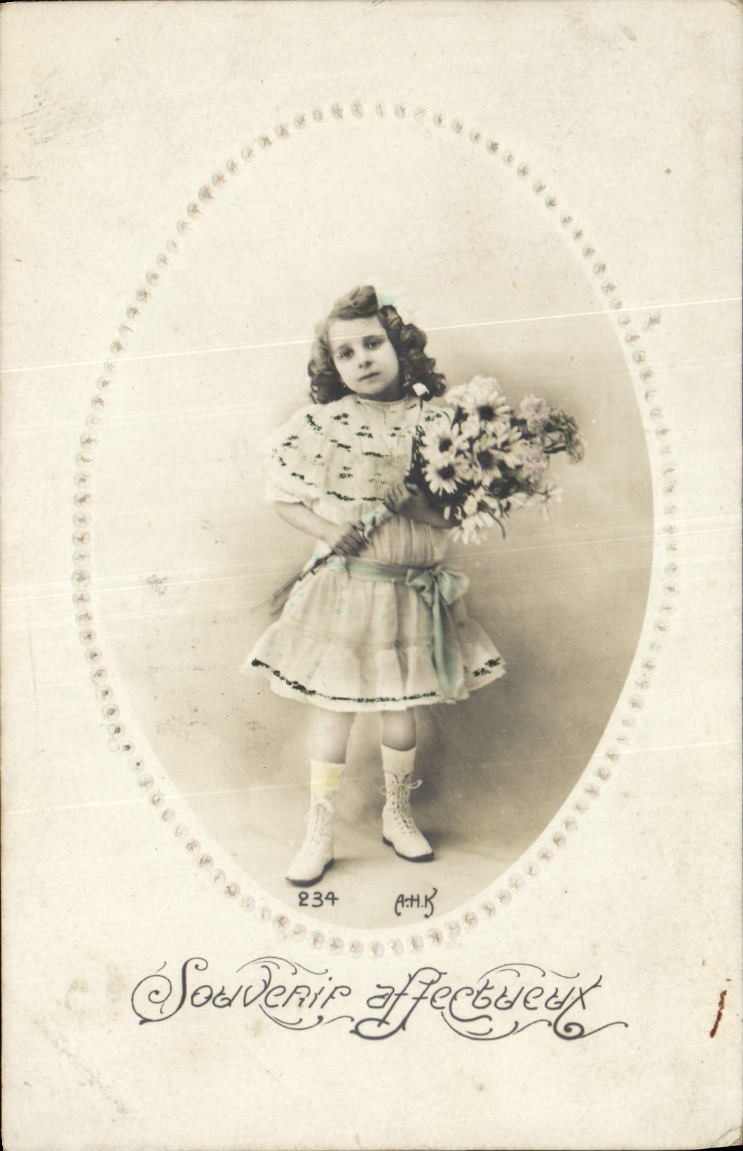 CPA Souvenir Affectueux Enfant