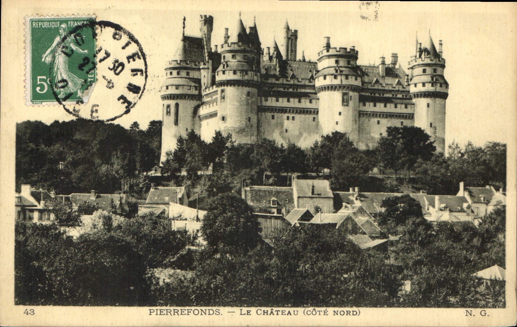 CPA Pierrefonds Le Chateau Cote Nord 