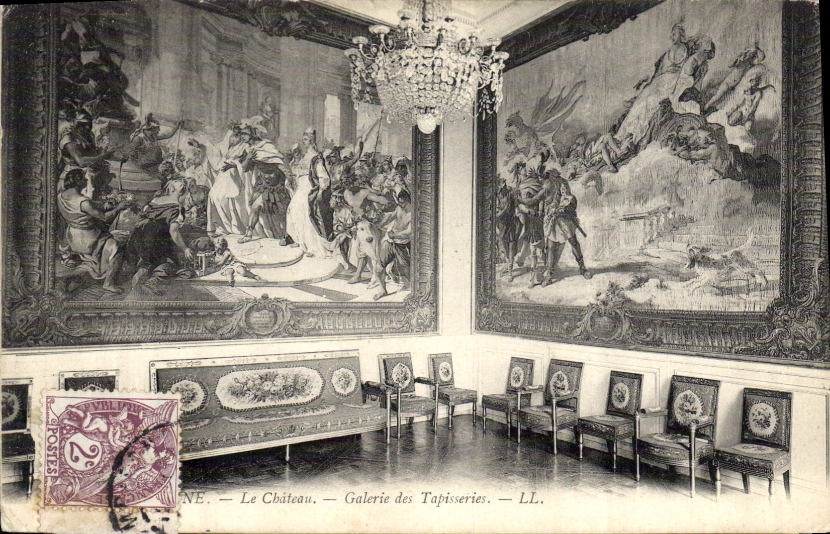 CPA Le Chateau Galerie des Tapisseries 