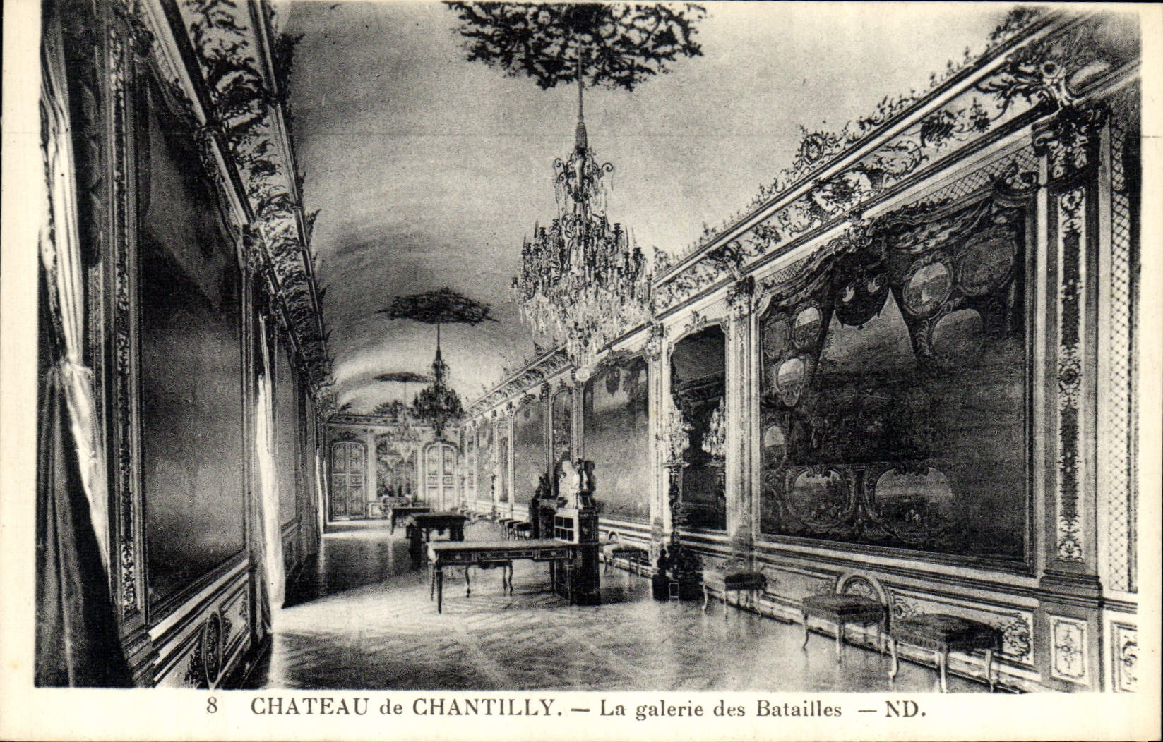 CPA Chateau de Chantilly La Galerie des Batailles