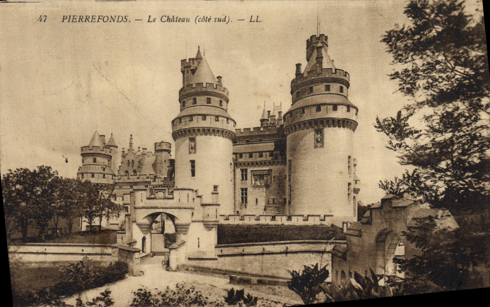 CPA Pierrefonds Le Chateau Cote Sud 