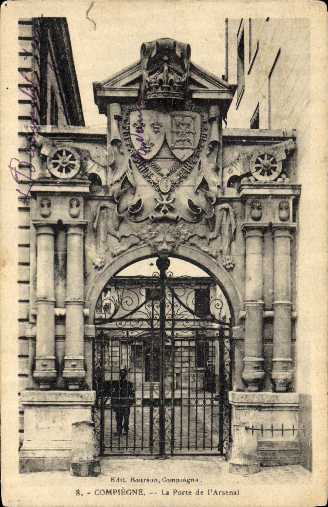 CPA Compiegne La Porte de l'Arsenal 