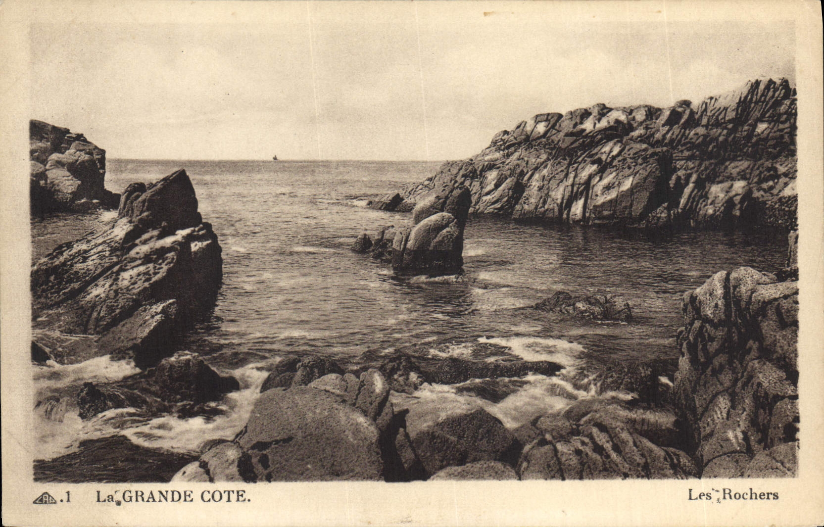 CPA La Grande Cote Les Rochers 