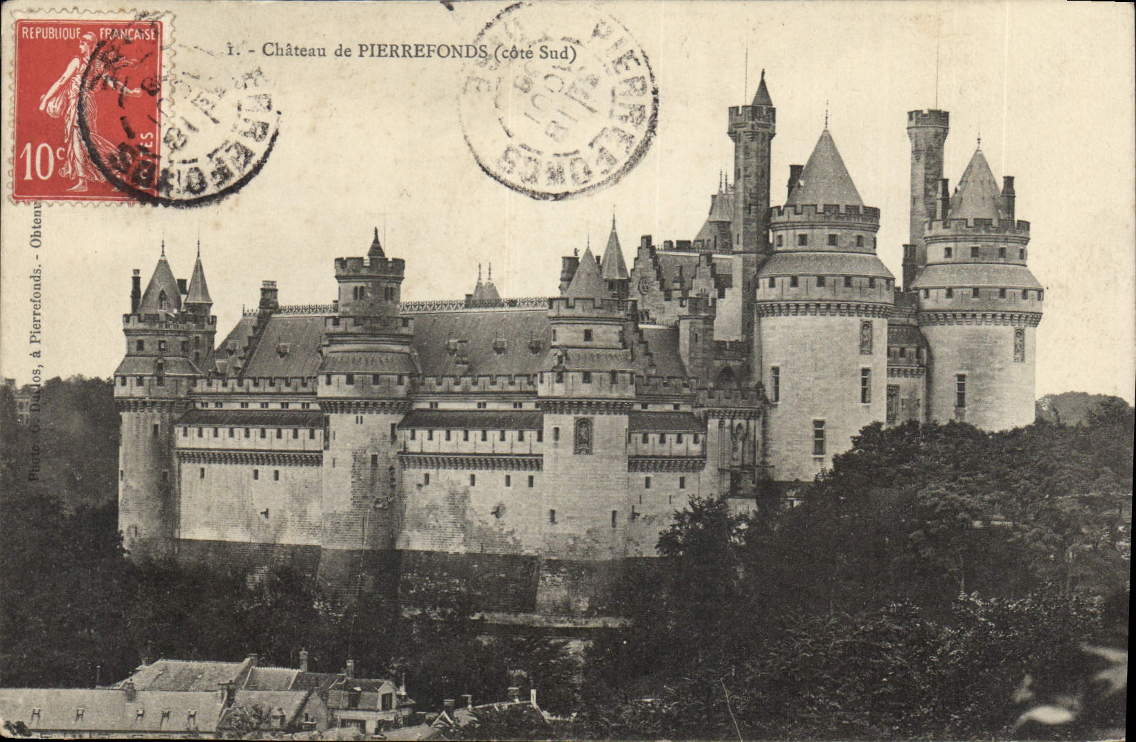 CPA Chateau de Pierrefonds Cote Sud 