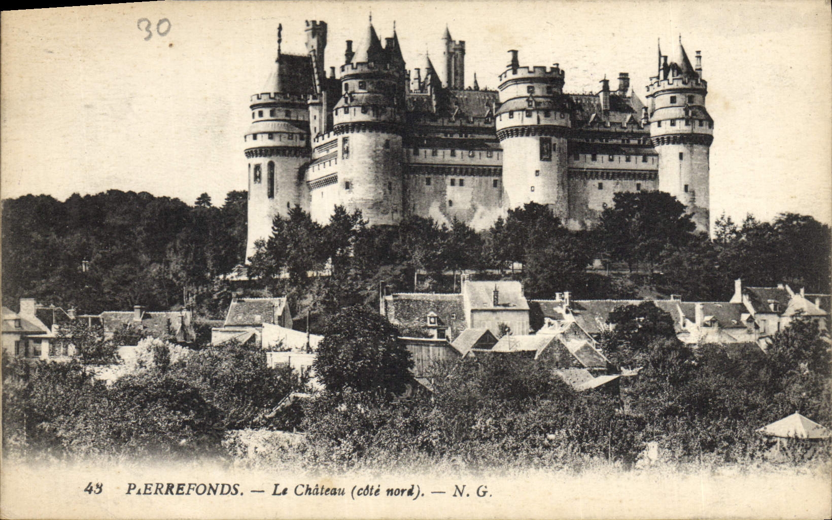 CPA Pierrefonds Le Chateau Cote Nord 