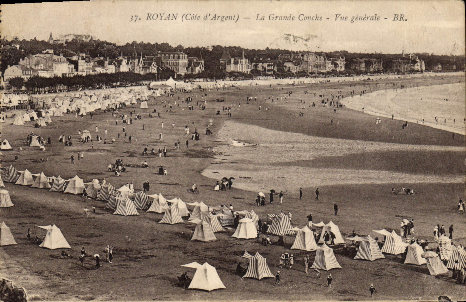 CPA Royan Cote d'Argent La Grande Conche Vue generale 