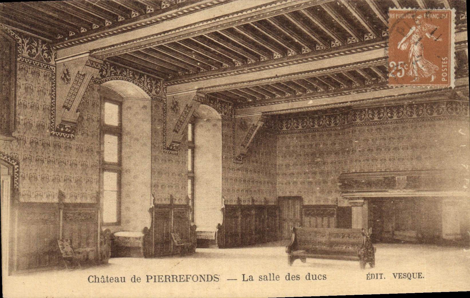 CPA Chateau de Pierrefonds La Salle des ducs 