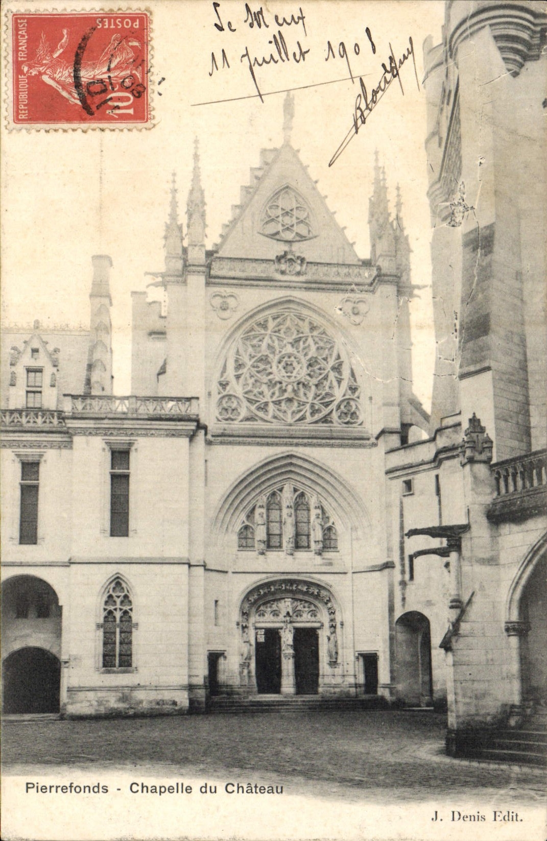 CPA Pierrefonds Chapelle du Chateau 