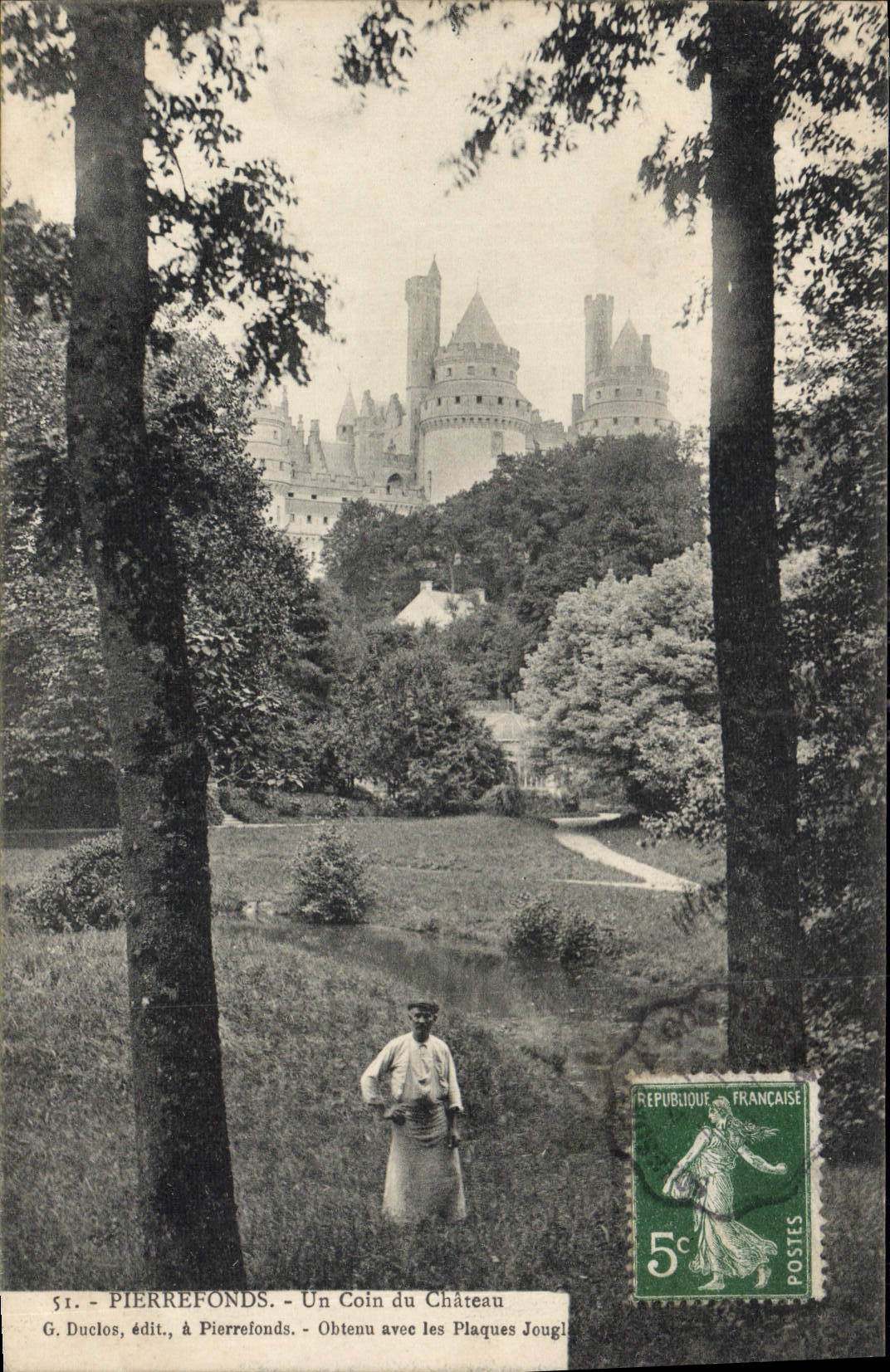 CPA Pierrefonds Un Coin du Chateau 