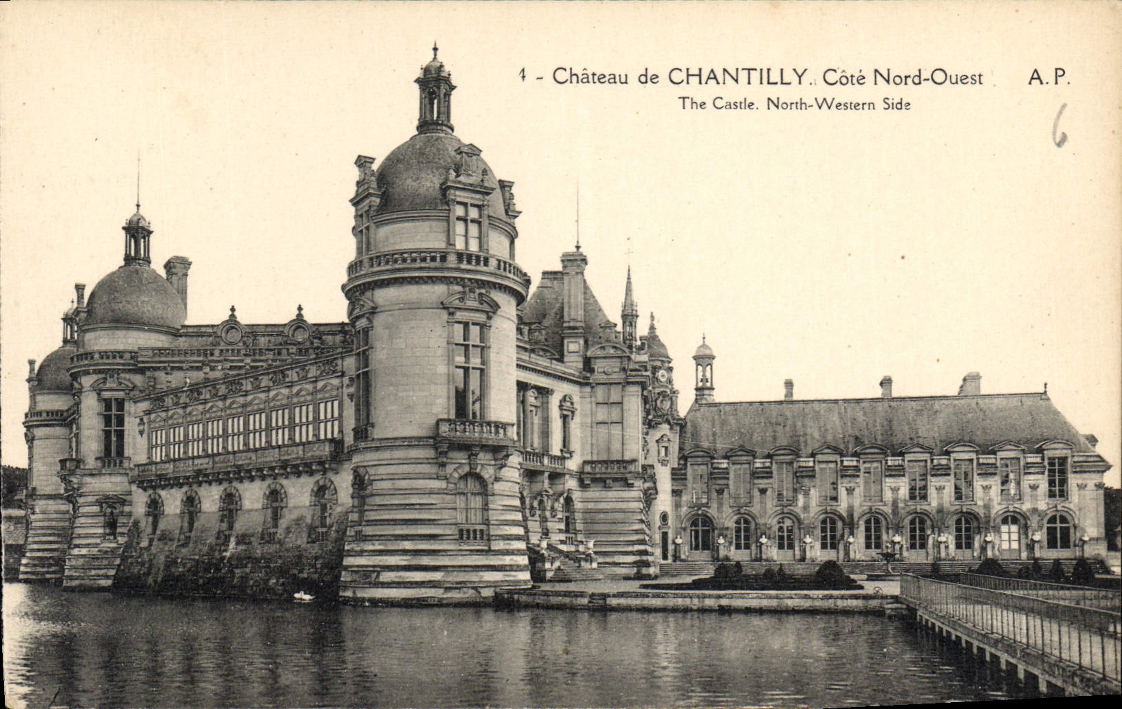CPA Chateau de Chantilly Cote Nord Ouest 