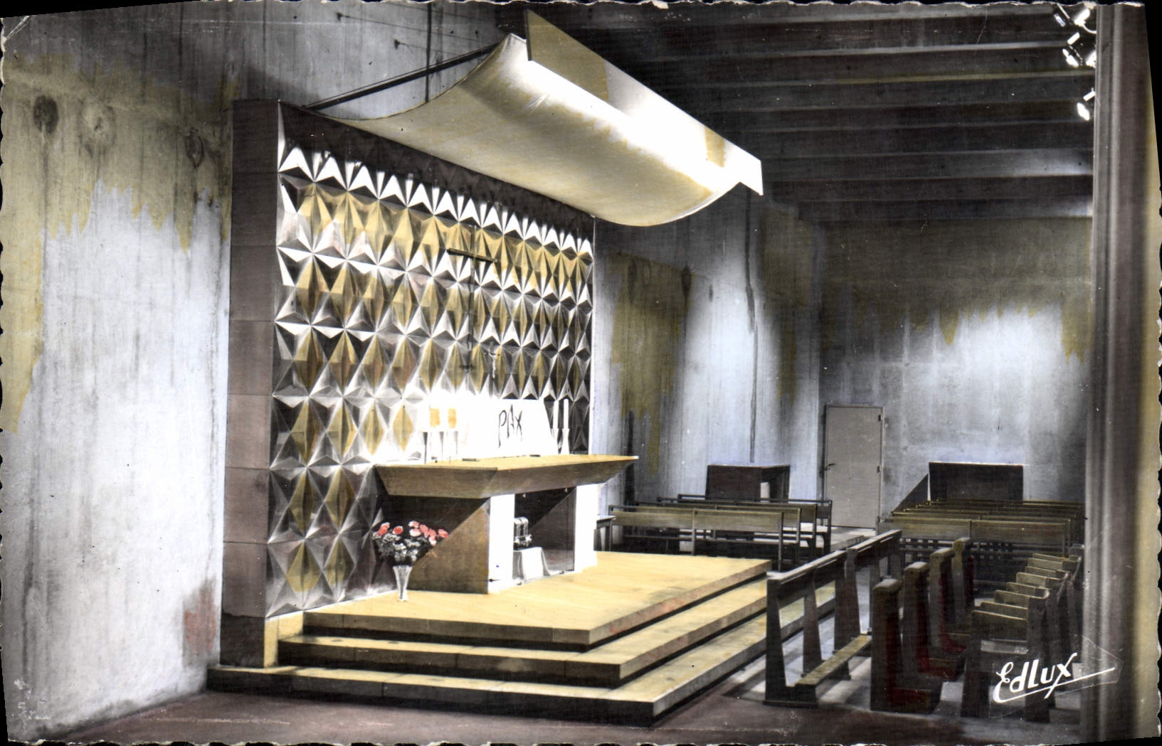 CPA Lourdes Basilique Souterraine St Pie X La Chapelle Pax Christi 