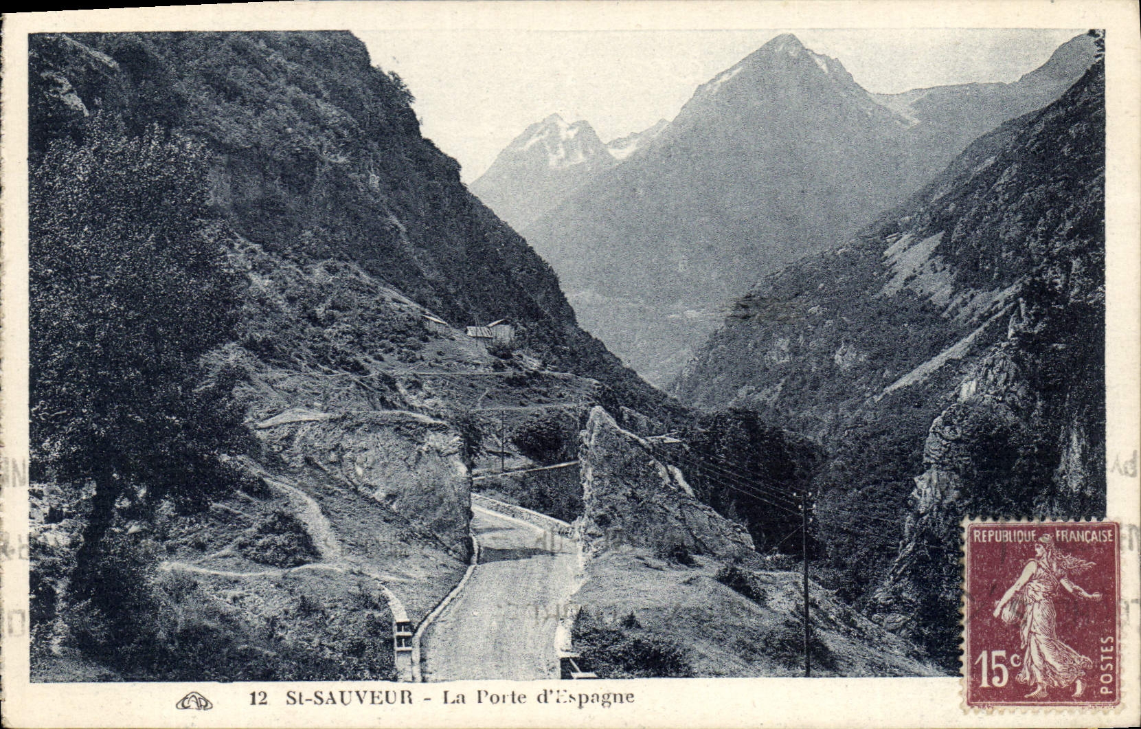 CPA St Sauveur La Porte d'Espagne 