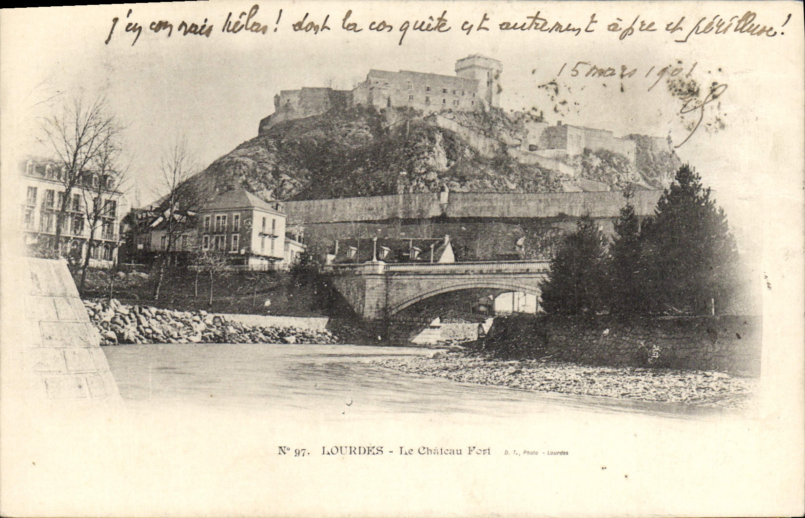 CPA Lourdes Le Chateau Fort 