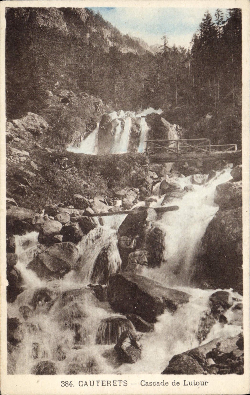 CPA Cauterets Cascade de Lutour 